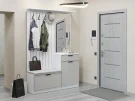 Готовая прихожая Стиль-02 Grey Silk Белый