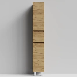 Пенал Бест 30 (2 двери, 1 ящик) напольный, Дуб Тортуга ПВХ 2357-43, правый, бельевая корзина