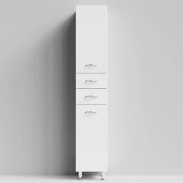 Пенал Колумбия 35 наполный, белый, правый, бельевая корзина