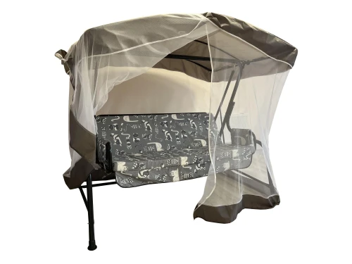 Качели садовые 3-х местные Ирис с москитной сеткой арт.GS1445 "Garden story"