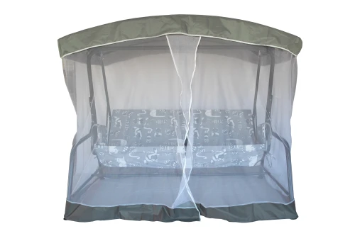 Качели садовые 3-х местные Ирис с москитной сеткой арт.GS1445 "Garden story"