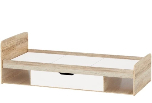 Кровать «Стелс» 90, Дуб сонома/белый