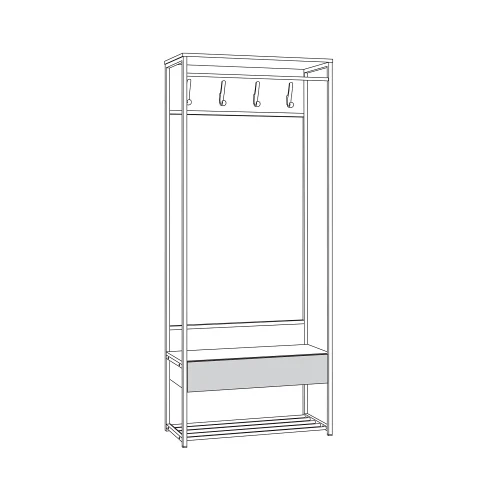 Прихожая 15.120 N Трувор Дуб Гранж Песочный, Интра