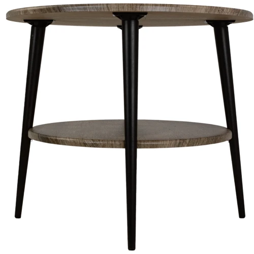 Стол журнальный BeautyStyle 29 дуб крымский состаренный/эбеновое дерево