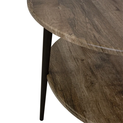 Стол журнальный BeautyStyle 29 дуб крымский состаренный/эбеновое дерево