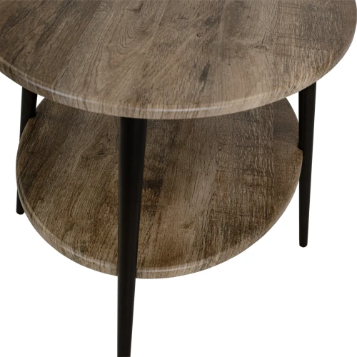 Стол журнальный BeautyStyle 29 дуб крымский состаренный/эбеновое дерево