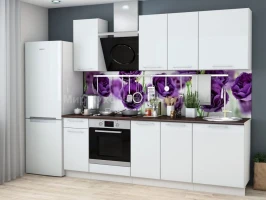 Кухня Ксения 2400 белый глянец, комплектация 3 Кухня Ксения 2400 белый глянец, комплектация 3