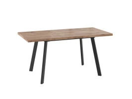 Стол Борг 120, Дуб  Веллингтон/ Черный