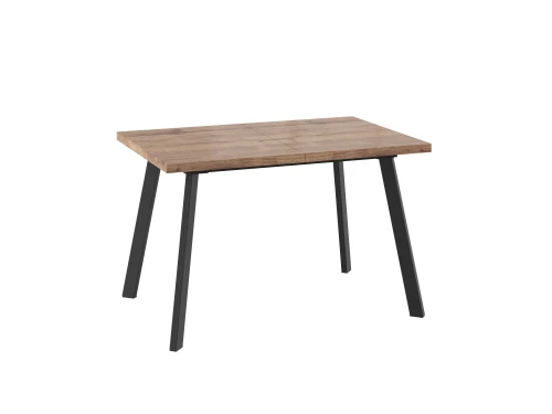 Стол Борг 120, Дуб  Веллингтон/ Черный