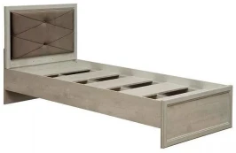 Кровать односпальная Сохо 32.23 бетон белый/бетон патина