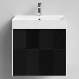 Тумба Катарини, 60 подвесной, Дуб цвет 27 Vodok с раковиной в комплекте