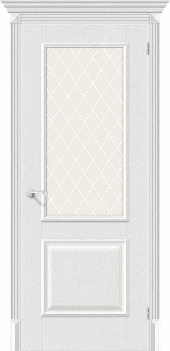 Межкомнатная дверь экошпон ĒLPORTA Классико-13 Virgin White Сrystal