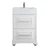 Тумба Риккардо 60 напольный, ящики, патина серебро, белая Vodok с раковиной в комплекте