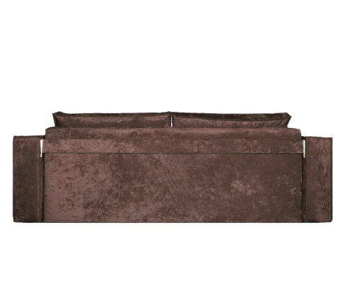 Диван еврокнижка Лофт Люкс плюш  коричневый