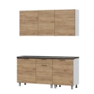 Кухонный гарнитур "Лаванда" Дуб Золотой (со столешницей 26 мм)