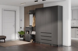 Прихожая Бали, Графит. Комплект 5