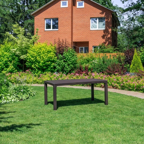 Обеденный стол JULY коричневый