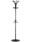 Вешалка напольная Д 1 ЛАЙТ черный/средне-коричневый