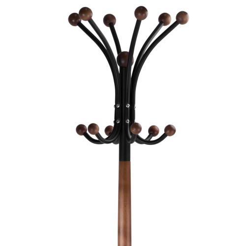 Вешалка напольная Д 1 ЛАЙТ черный/средне-коричневый