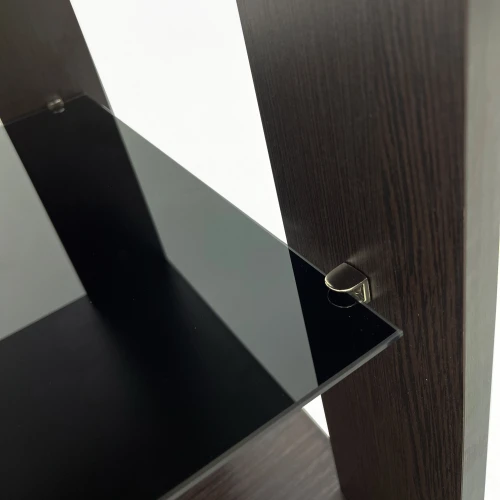 Стол журнальный BeautyStyle 6 венге/стекло черное