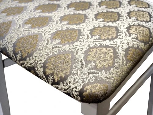 Стул Бонита белый/серебро, Маркус серебро