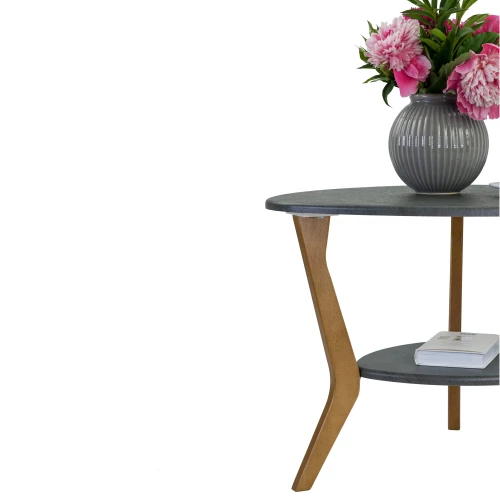 Стол журнальный BeautyStyle 15 серый бетон/бук