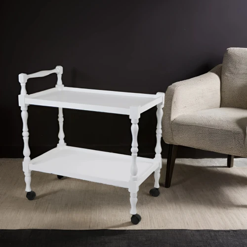 Стол сервировочный Бридж белый