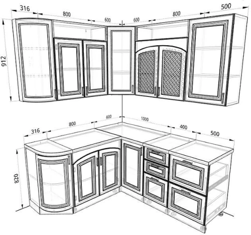 Кухня Ника Комплектация 7