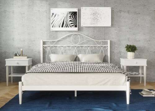 Кровать ЭЛЕГИЯ 160, белый