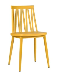 GH105/DC455 Стул пластиковый, ЖЕЛТЫЙ, каркас металл