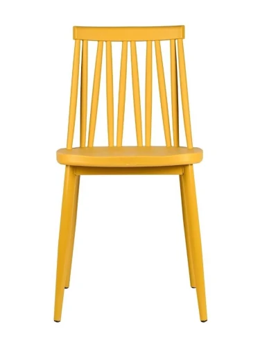 GH105/DC455 Стул пластиковый, ЖЕЛТЫЙ, каркас металл