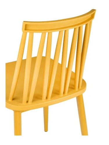 GH105/DC455 Стул пластиковый, ЖЕЛТЫЙ, каркас металл