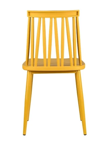 GH105/DC455 Стул пластиковый, ЖЕЛТЫЙ, каркас металл