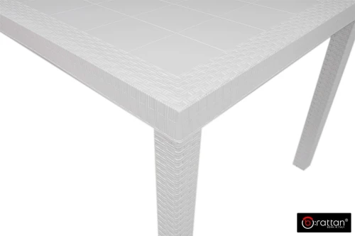 Стол B:rattan Houston 1500*900мм, белый