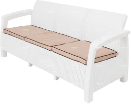 Мебель Tweet Диван 3-х местный, белый