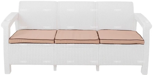Мебель Tweet Диван 3-х местный, белый