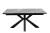 Стол DikLine SFE140 Керамика Серый мрамор/подстолье черное/опоры черные (2 уп.)
