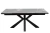 Стол DikLine SFE140 Керамика Серый мрамор/подстолье черное/опоры черные (2 уп.)