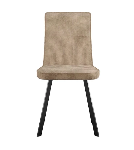 Стул DikLine 208 AN18 бежевый, ножки черные