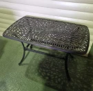 Стол журнальный из литого алюминия Valeria Стол журнальный из литого алюминия Valeria