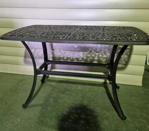 Стол журнальный из литого алюминия Valeria