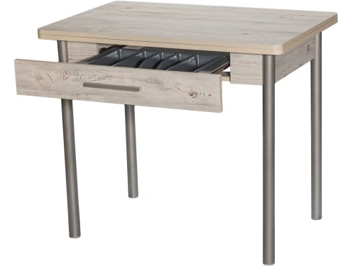 Стол М20 ДП1-02-05 900(1200)*600, ЛДСП:Наоми, Н/стола (Металлик)