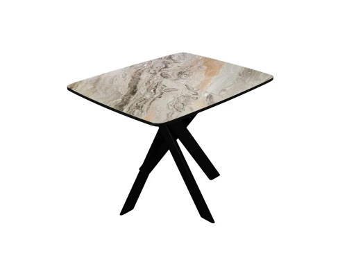 Стол DikLine DKB110, Керамика Venetian Brown Light глянец, опоры черные