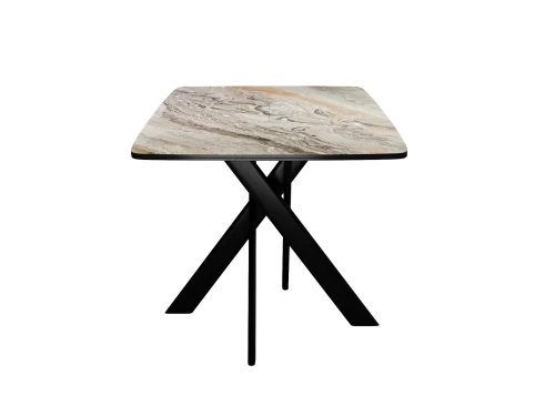 Стол DikLine DKB110, Керамика Venetian Brown Light глянец, опоры черные