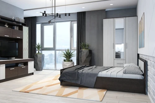 Кровать 90х200 с проложками ДСП Фиеста LIGHT, венге / лоредо