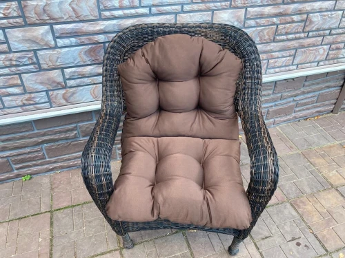 Кофейный комплект из искусственного ротанга 2 кресла Мэдисон + стол Греция