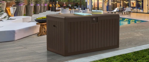 Сундук PALRAM L 568 л, тёмно-коричневый (2025)