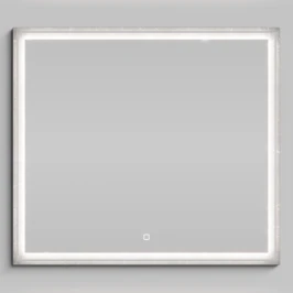 Зеркало Лайт 90, Мрамор Серый софт тач ПВХ 4044-1