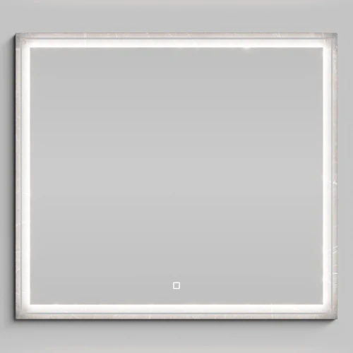 Зеркало Лайт 90, Мрамор Серый софт тач ПВХ 4044-1