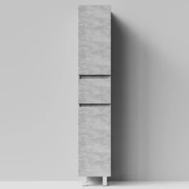 Пенал Бест 35 (2 двери, 1 ящик) напольный, Горный камень ПВХ 57807, левый